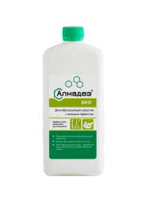 Дезинфицирующее средство с моющим действием «Алмадез-эко» - 1 л (крышка)